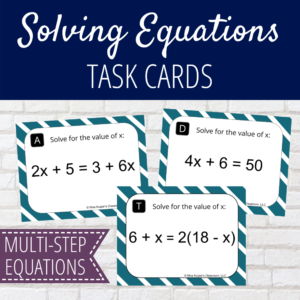 solving multi-step equations