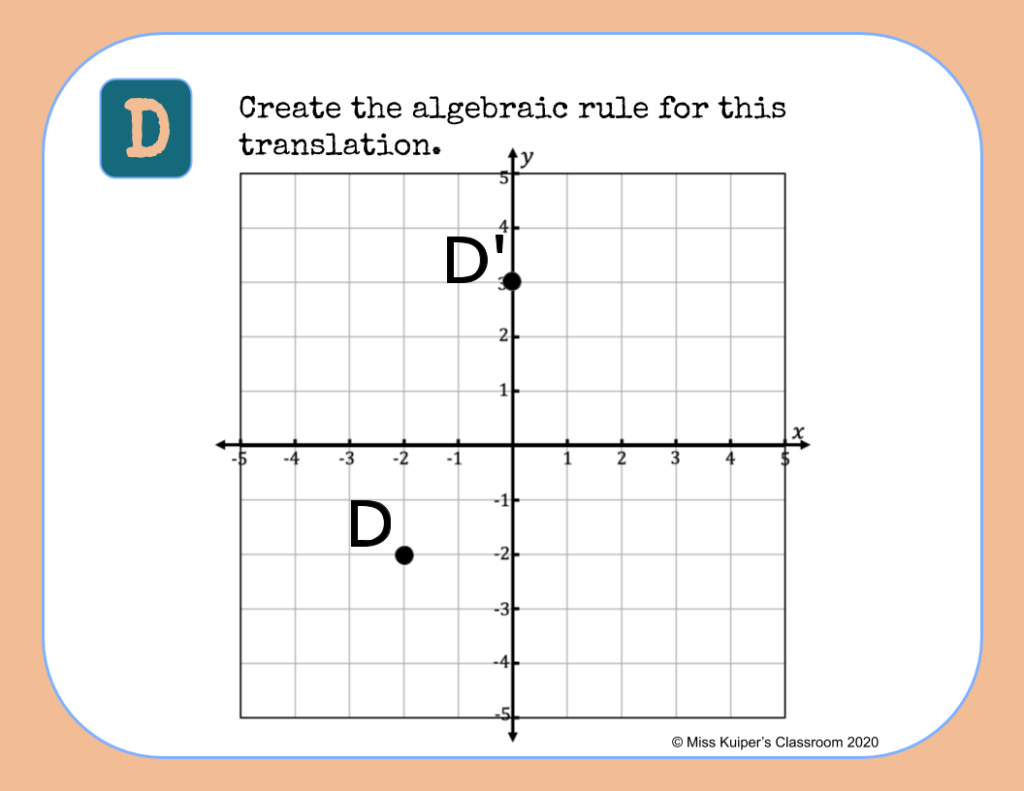transformation task cards