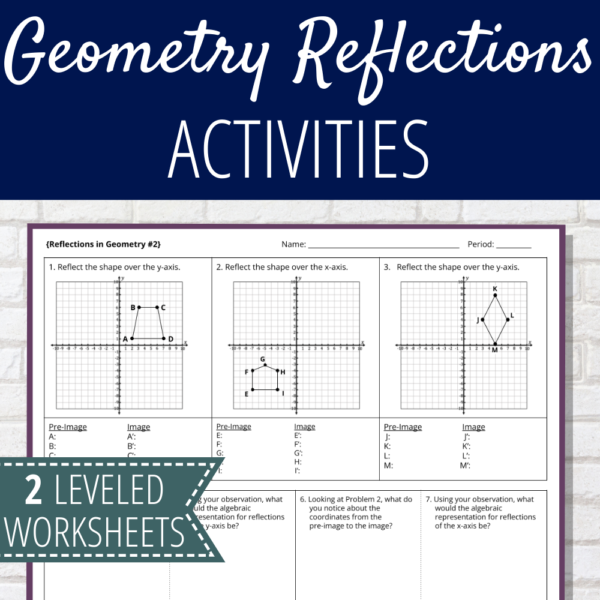 Reflections on a Coordinate Plane – Miss Kuiper's Classroom