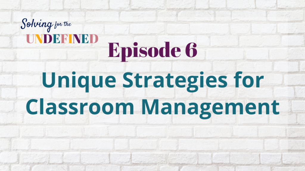 Classroom Management Strategies