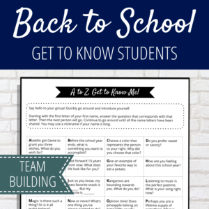 Team Building for Middle School