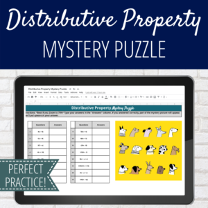 Distributive-Property-of-Multiplication Mystery Puzzle
