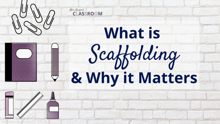 Scaffolding for student success