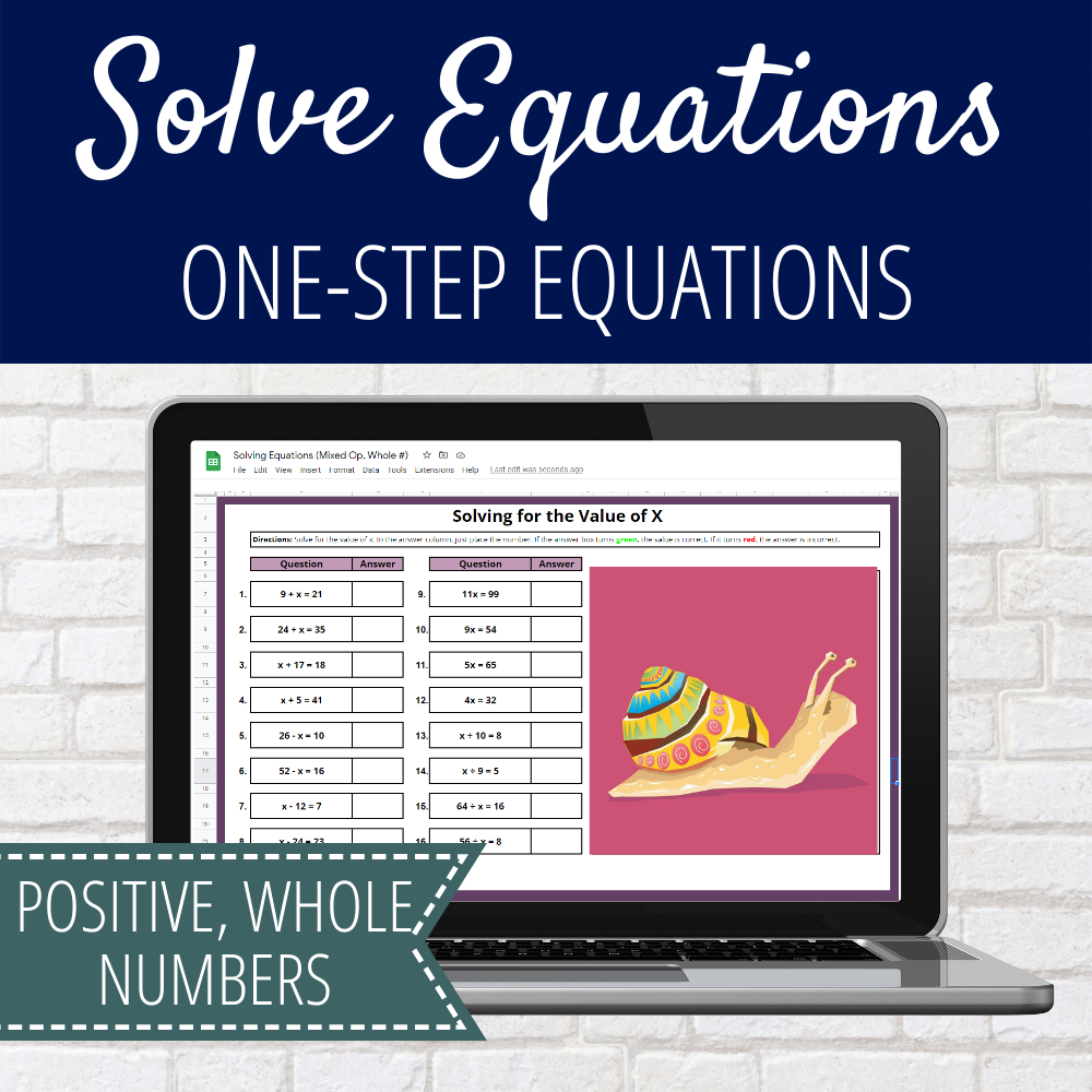 Scaffolded Unit Plan: Solving One Step Equations - Miss Kuiper's Classroom