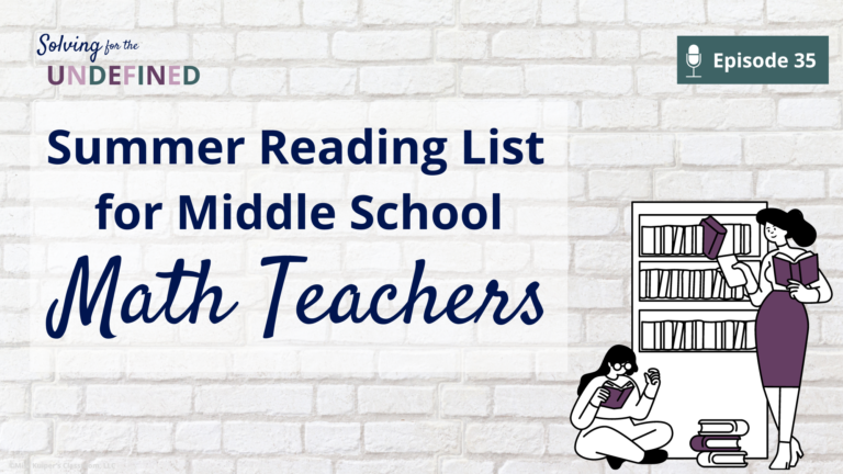 Summer Reading List for Middle School teachers