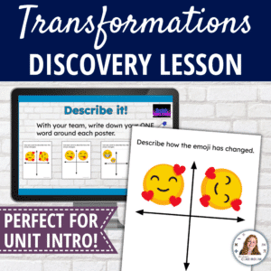 Geometric Transformations 8th Grade Introduction Lesson using Discovery