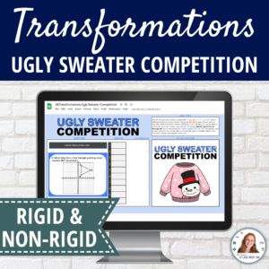 Geometric Transformations Holiday Activity