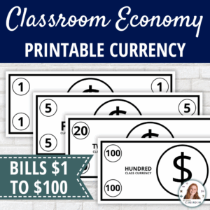 Classroom Economy Printable Currency